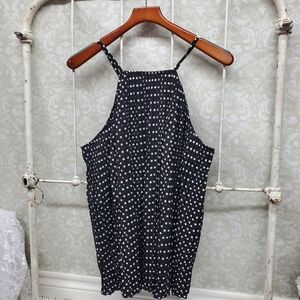 Tobrief Top Pleated Black White 2xl